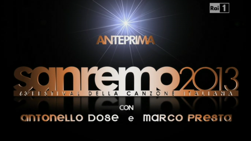 Sanremo 2013 martedì 12 febbraio