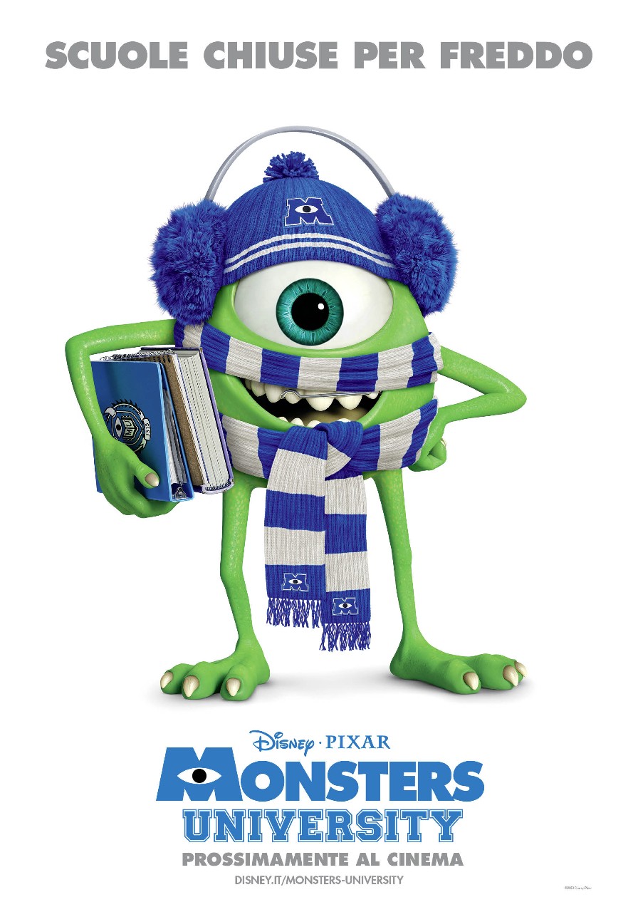 Monsters University: poster invernale e lunga featurette