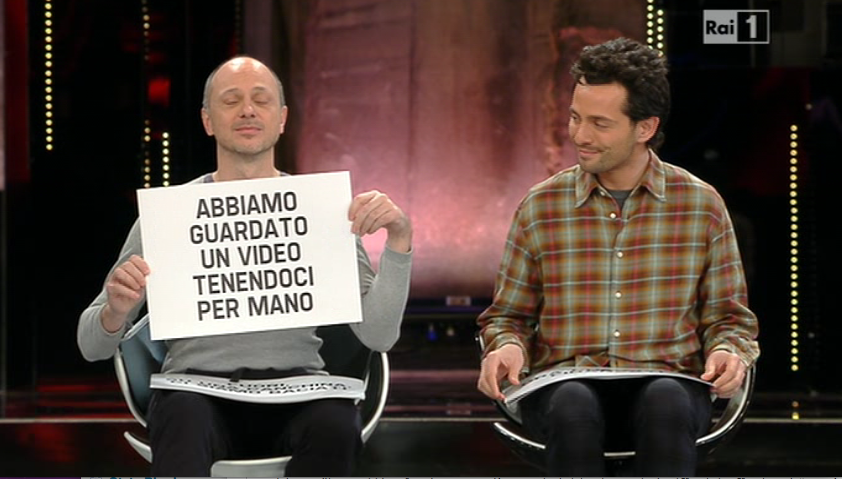 Sanremo 2013 – I fidanzati gay. Ma il bacio?