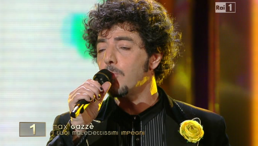 Sanremo 2013 seconda puntata Max Gazzè – I tuoi maledettissimi impegni e Sotto casa