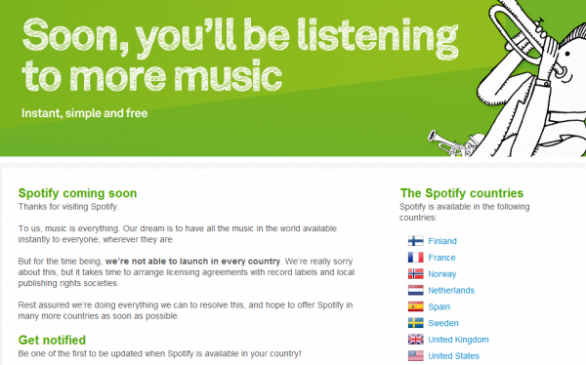 Spotify arriva in Italia con tutti i brani e le canzoni dei partecipanti a Sanremo 2013