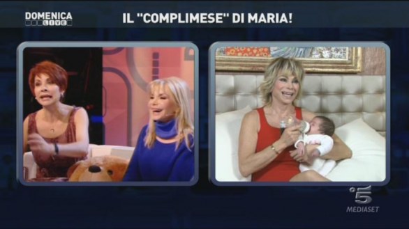 CarmenPaolo Reality, Barbara d’Urso festeggia il ‘complimese’ di Maria con le zie D’Eusanio ed Elmi