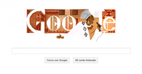 Miriam Makeba nel Google Doogle del 4 marzo 2013