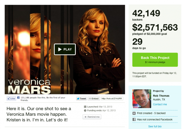 Veronica Mars, il film si farà grazie ai fan: raccolti su Kickstarter oltre due milioni e mezzo di dollari (video)