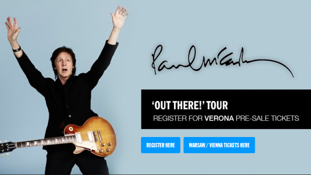 Paul McCartney in concerto all’Arena di Verona il 25 giugno 2013