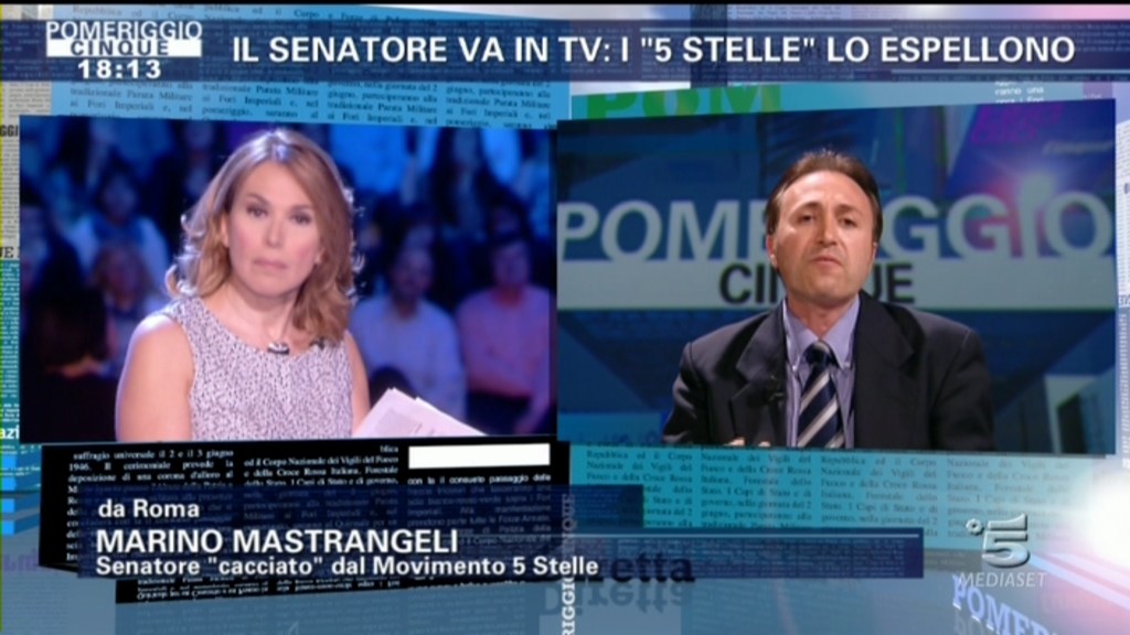 Barbara D’Urso e Mussolini con Mastrangeli a Pomeriggio Cinque