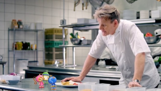 Gordon Ramsay nello spot di Team Umizoomi