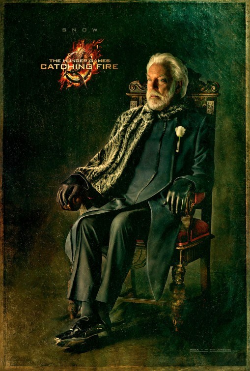 Hunger Games – La Ragazza di Fuoco: poster Donald Sutherland