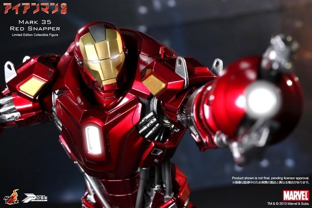Iron Man 3 – foto action figure Mark 35