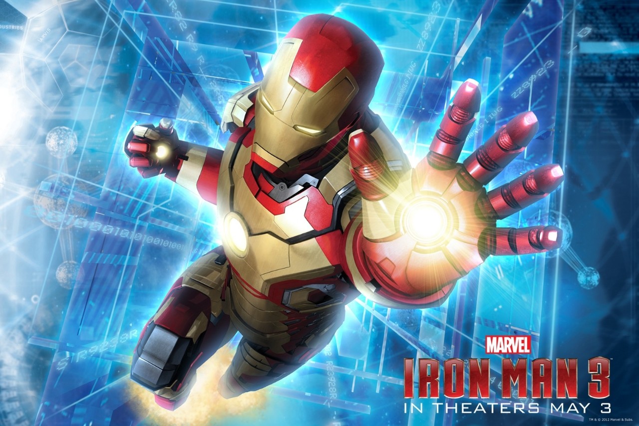 Iron Man 3: wallpaper e poster armature