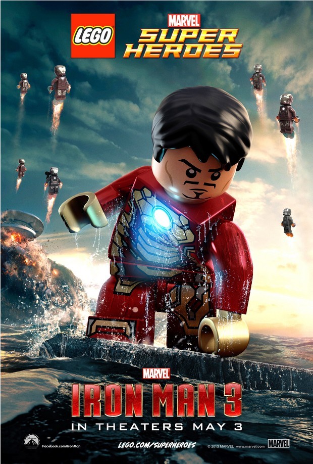 Iron Man 3: locandine in versione Lego