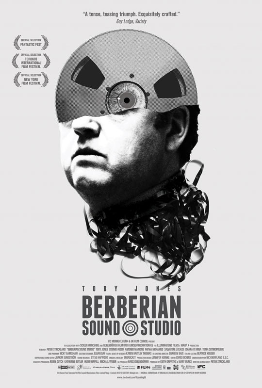 Berberian Sound Studio – locandina del thriller con Toby Jones