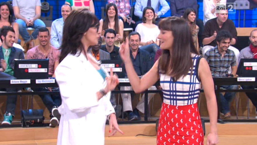 Nicole Minetti a Quelli che domenica 5 maggio 2013