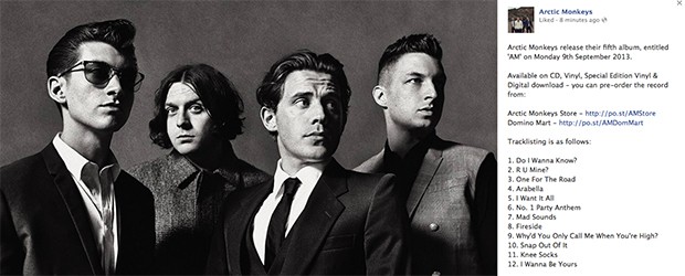 Arctic Monkeys, AM: il nuovo disco esce il 9 Settembre