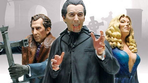 Dracula, Frankenstein, Van Helsing – i busti Hammer di Christopher Lee e Peter Cushing