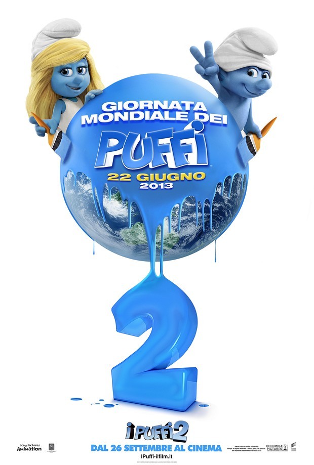 I Puffi 2 – locandina per la Giornata Mondiale dei Puffi