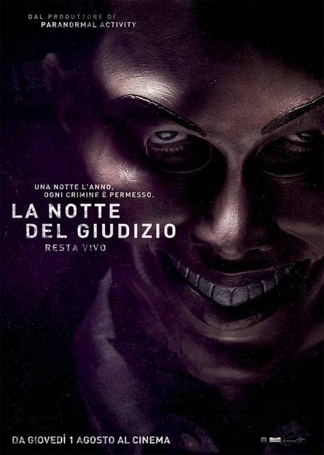 La notte del giudizio – poster italiano di The Purge