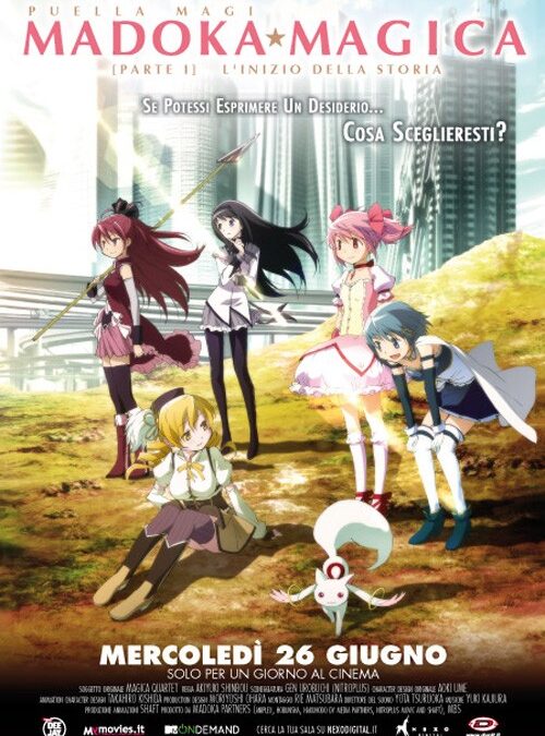 Madoka Magica Parte 1 – L’inizio della storia, al cinema con Nexo Anime