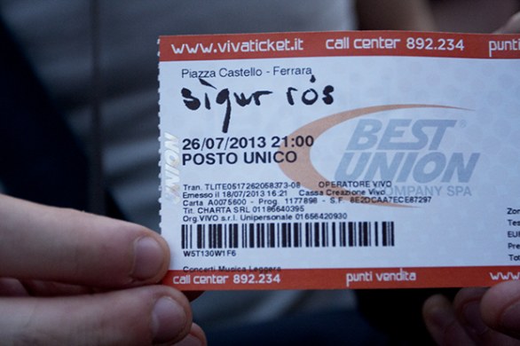 Sigur Rós in concerto a Ferrara, 26 Luglio 2013: live report, foto e scaletta