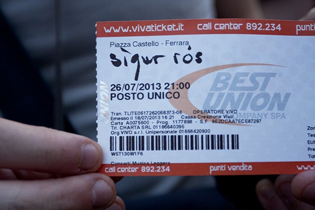 Sigur Rós: concerto a Ferrara, 26 Luglio 2013