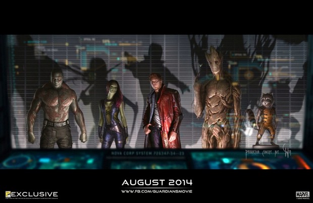 Guardians of the Galaxy: primo artwork Marvel con la squadra