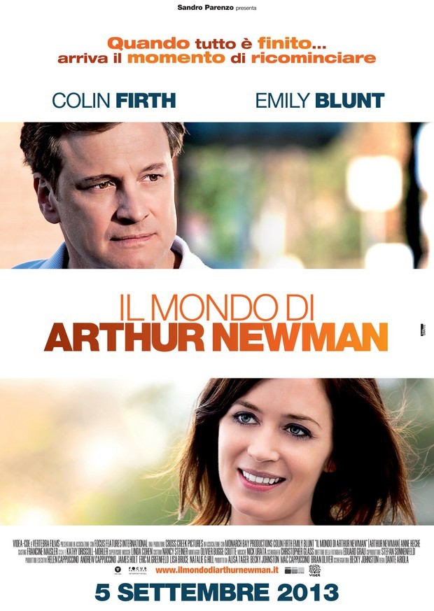 Il mondo di Arthur Newman – locandina italiana per la commedia con Colin Firth ed Emily Blunt