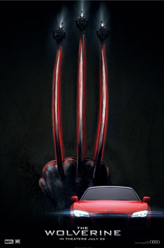 Wolverine – L’immortale: poster Audi e Ducati
