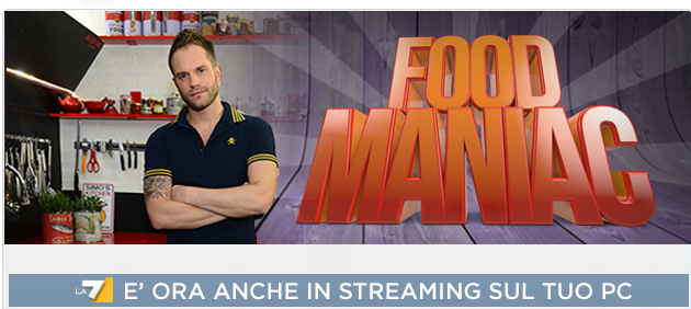 Food maniac, Simone Rugiati dal 23 agosto su La7.it. Con la webserie egoriferita di cucina