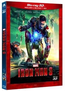 Iron Man 3: le edizioni Blu-ray 3D, Blu-ray e DVD