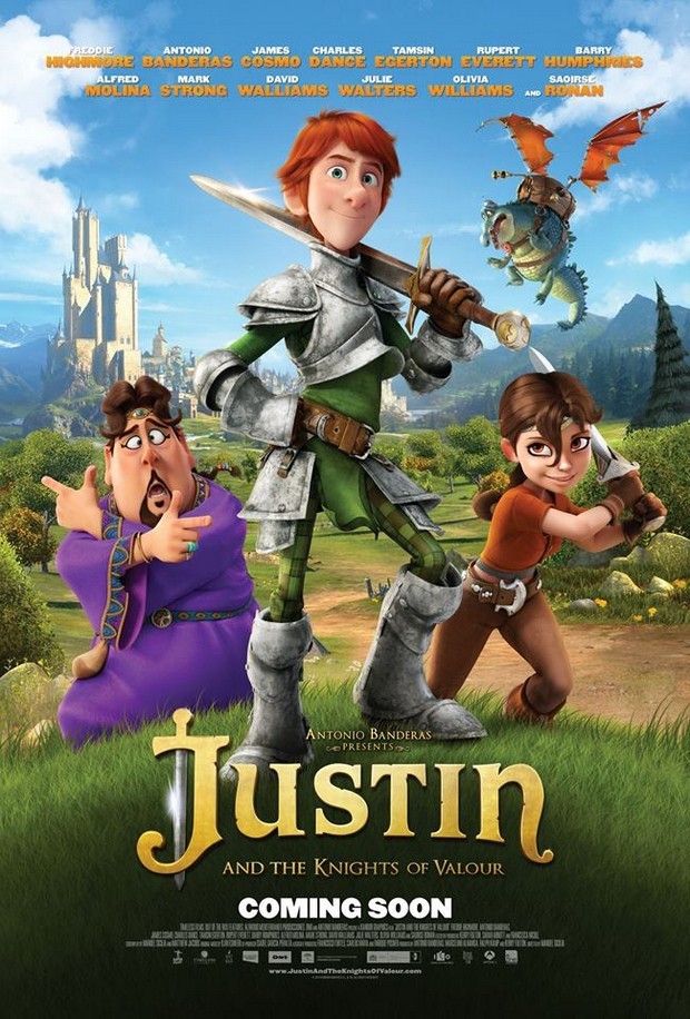 Justin e i cavalieri valorosi – locandina del cartoon spagnolo prodotto da Antonio Banderas