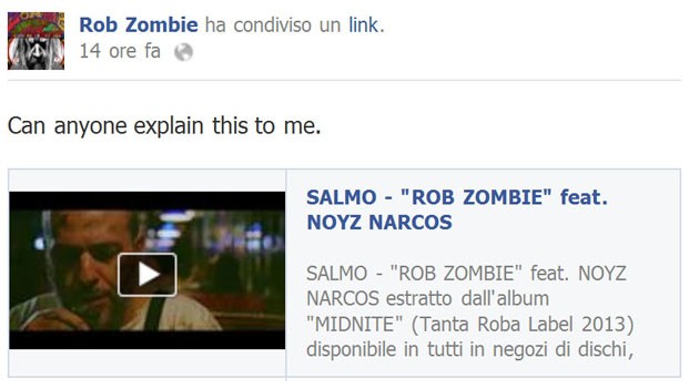 Rob Zombie sul video di Salmo: “Qualcuno mi spieghi cos’è”!
