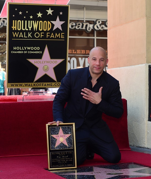 Vin Diesel ha una stella sulla Walk of Fame di Hollywood (foto)