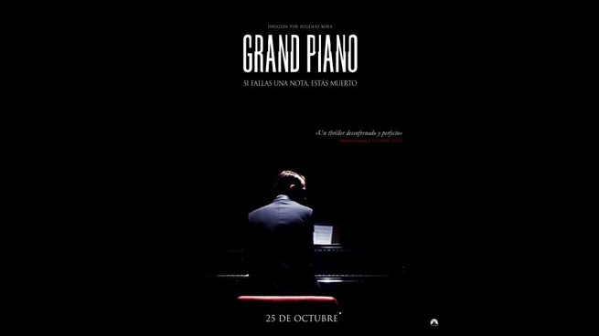 Grand Piano: poster e foto del thriller con Elijah Wood