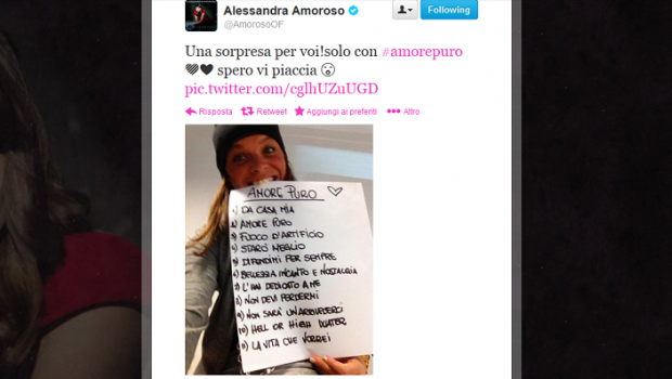 Alessandra Amoroso, Amore puro tracklist