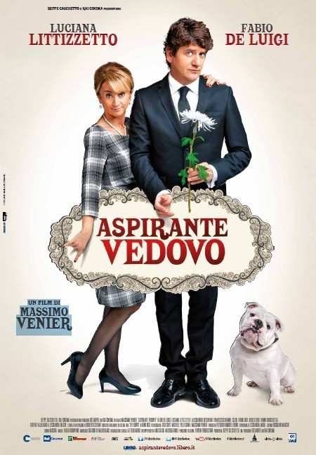 Aspirante vedovo – locandina del remake con Fabio De Luigi e Luciana Littizzetto