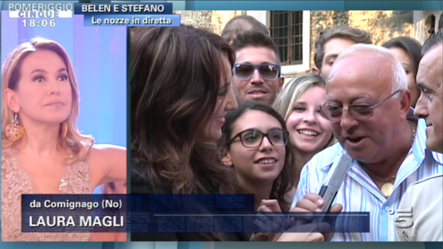 Matrimonio di Belen e Stefano in tv: le foto