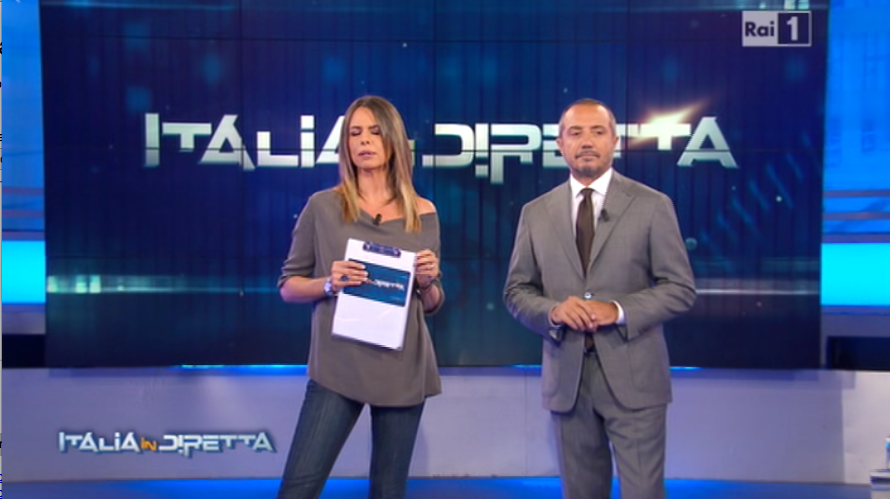 Paola Perego e Franco Di Mare a La vita in diretta