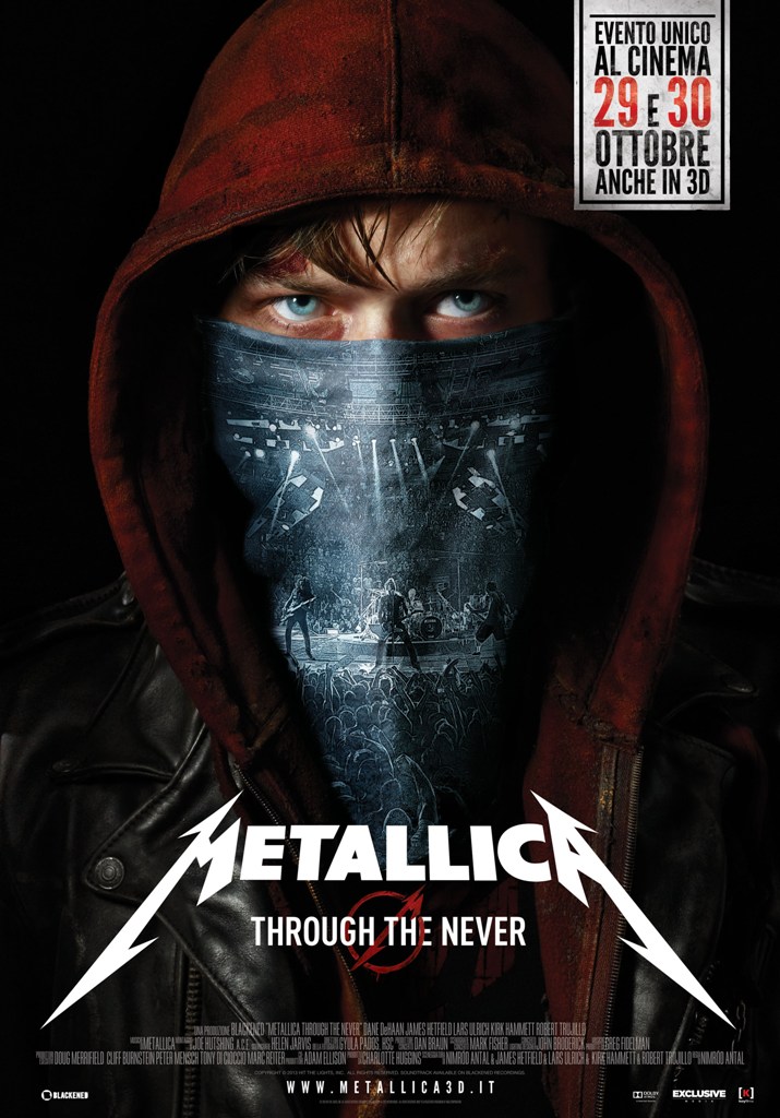 Metallica 3D – locandina italiana dell’evento metal nei cinema il 29 e 30 ottobre