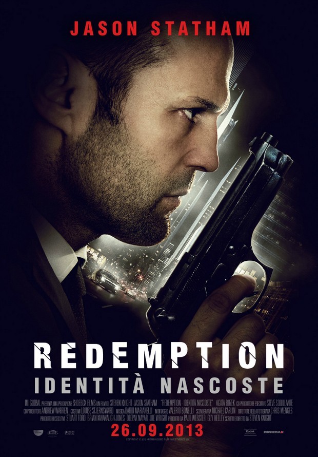 Redemption – Identità nascoste: locandina italiana dell’action-thriller con Jason Statham