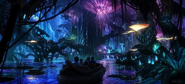Avatar – concept art dell’attrazione Disney ispirata al kolossal di James Cameron