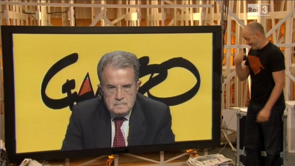 Romano Prodi ospite di Gazebo come esperto di immigrazione. Zoro fa educazione satiricivica