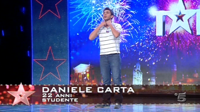 Daniele Carta suona col pomo d’adamo a Italia’s got talent