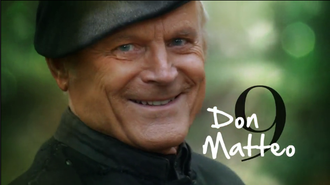 Don Matteo 9 slitta. La sigla, il promo ed il dietro le quinte