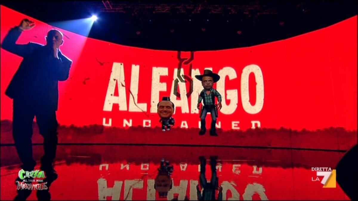 Crozza nel Paese delle Meraviglie, 15 novembre 2013, tutti gli sketch: ‘Alfango’ libero da Berlusconi (video)