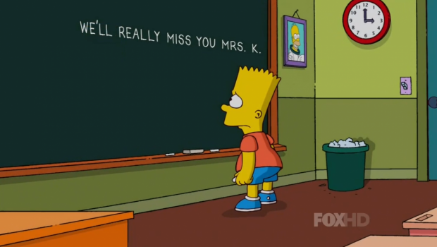 I Simpson, Bart ricorda Marcia Wallace, doppiatrice di Edna Caprapall