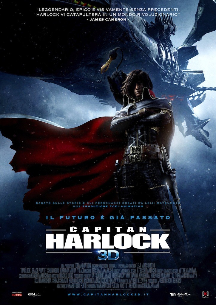 Capitan Harlock 3D – poster italiani
