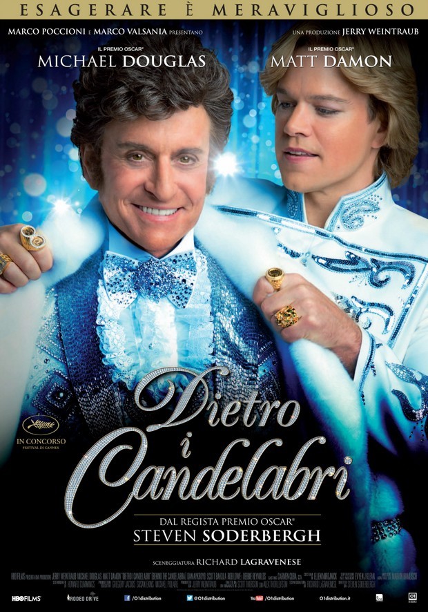 Dietro i candelabri: poster taliano del biopic su Liberace di Steven Soderbergh