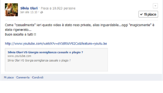 Silvia Olari parla della somiglianza tra Sabbia sulla pelle e Riflessi di me: “Spero non sia un plagio”