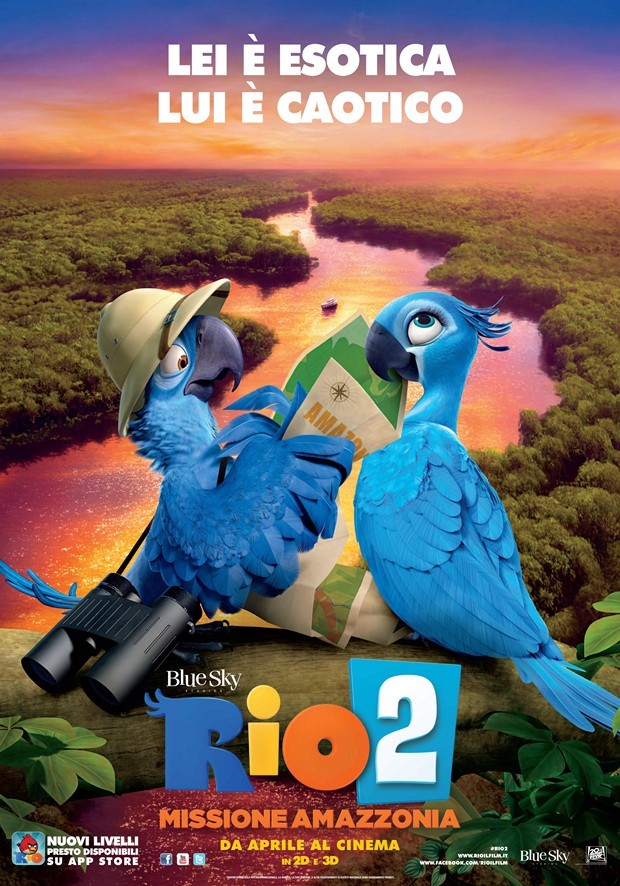 Rio 2 – Missione Amazzonia: due locandine italiane del sequel d’animazione