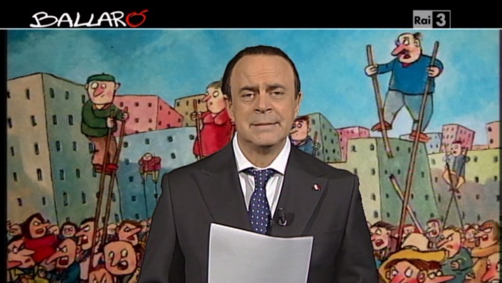 Maurizio Crozza a Ballarò del 26 novembre 2013 (VIDEO)
